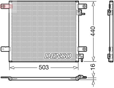 Condenser, air conditioning DENSO DCN99066
