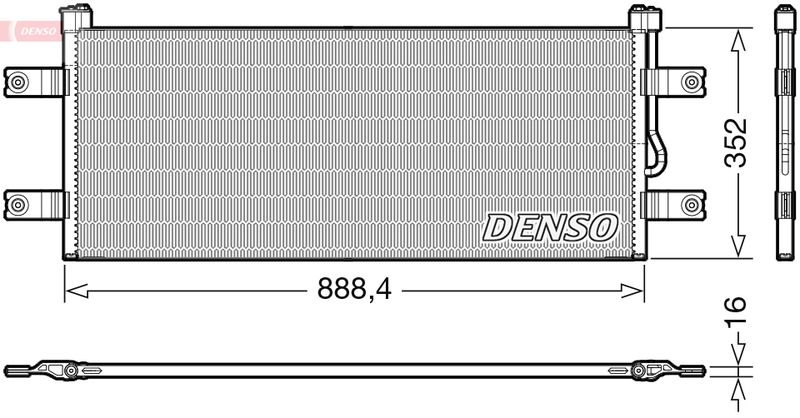 DENSO DCN99068 Condenser, air conditioning