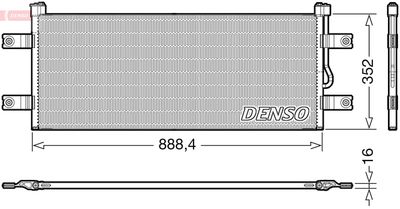 Condenser, air conditioning DENSO DCN99068