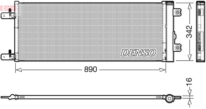 DENSO DCN99071 Condenser, air conditioning