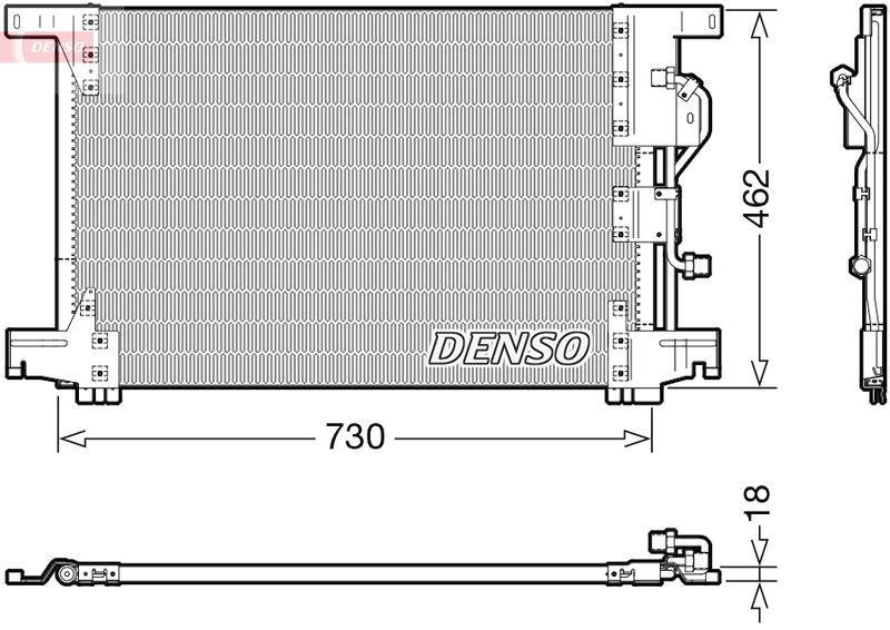 DENSO DCN99073 Condenser, air conditioning