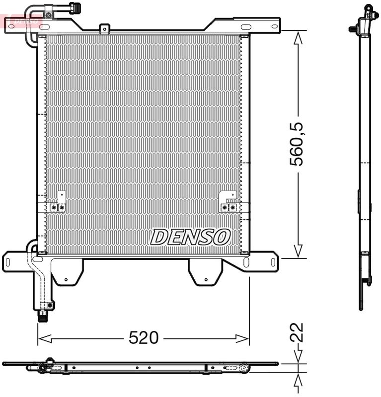 DENSO DCN99074 Condenser, air conditioning