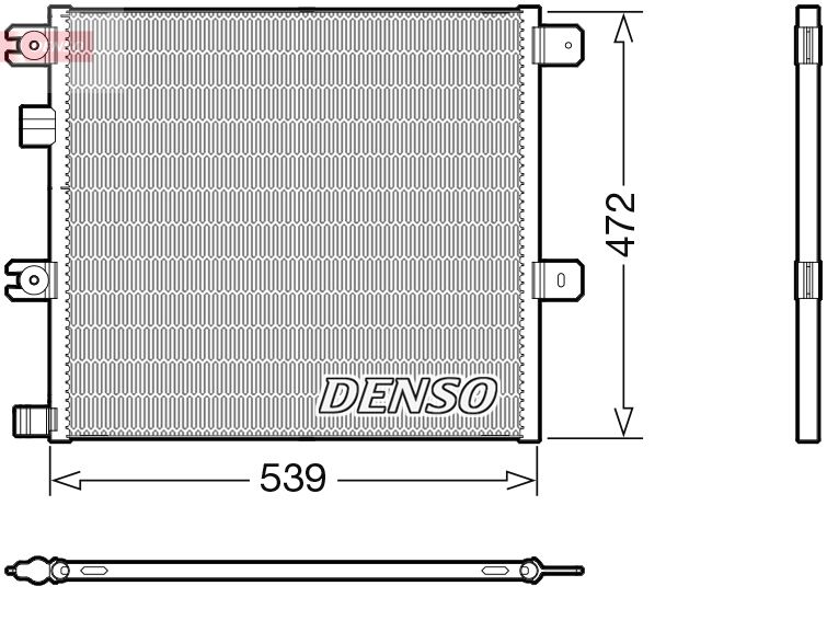 DENSO DCN99077 Condenser, air conditioning