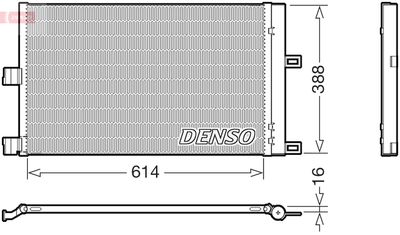 Condenser, air conditioning DENSO DCN99080