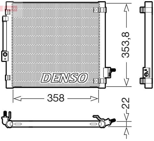 DENSO DCN99081 Condenser, air conditioning
