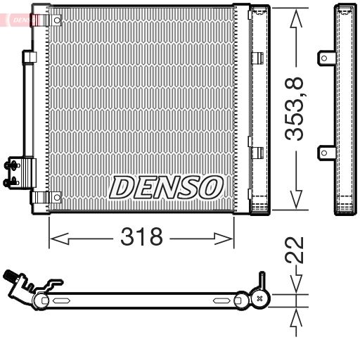 DENSO DCN99082 Condenser, air conditioning
