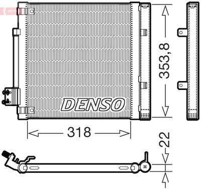 Condenser, air conditioning DENSO DCN99082