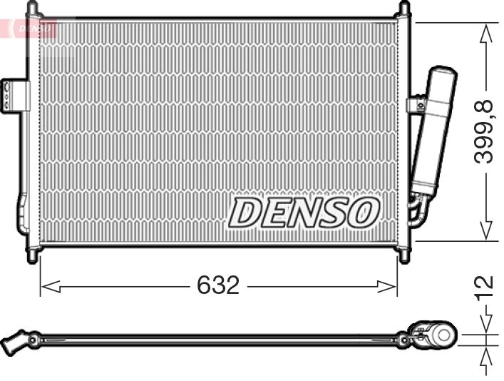 DENSO DCN99084 Condenser, air conditioning