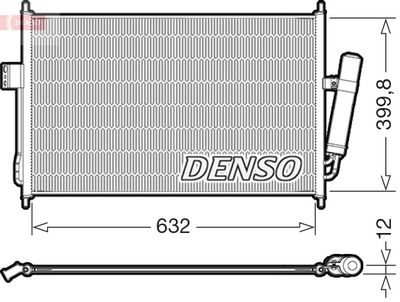 Condenser, air conditioning DENSO DCN99084