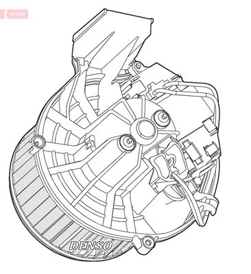 Interior Blower DENSO DEA07003