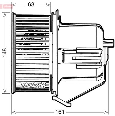 Interior Blower DENSO DEA07027
