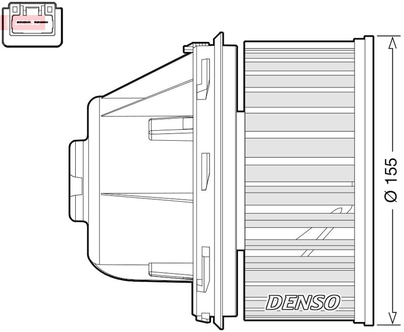 DENSO DEA10053 Interior Blower