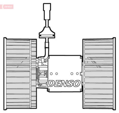 Interior Blower DENSO DEA12001