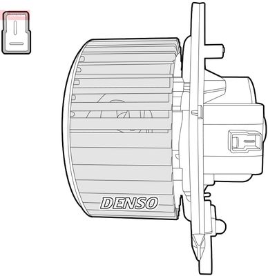 Interior Blower DENSO DEA12004