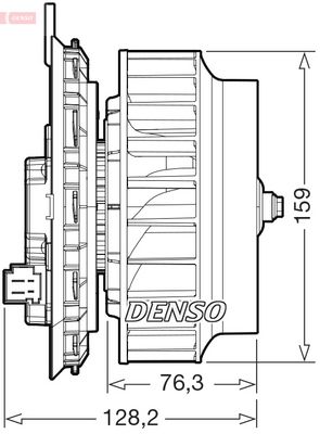 Interior Blower DENSO DEA17016