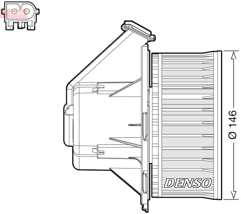DENSO DEA17032 Interior Blower