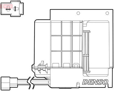 Interior Blower DENSO DEA17033