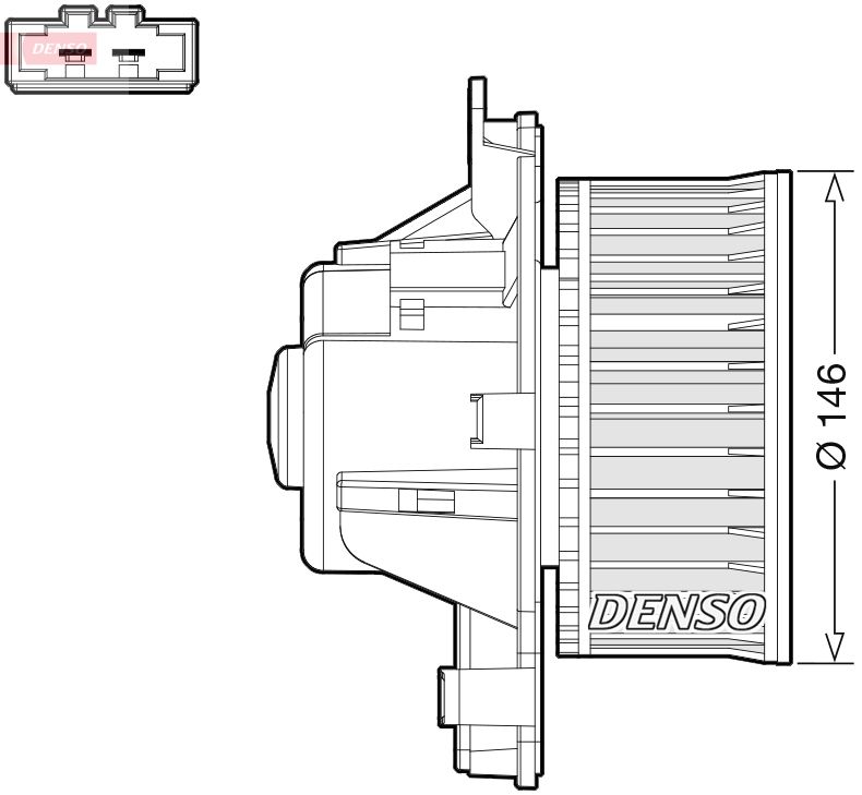 DENSO DEA21014 Interior Blower