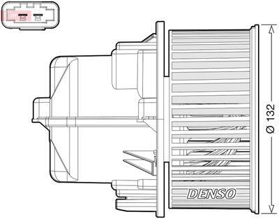 Interior Blower DENSO DEA33002