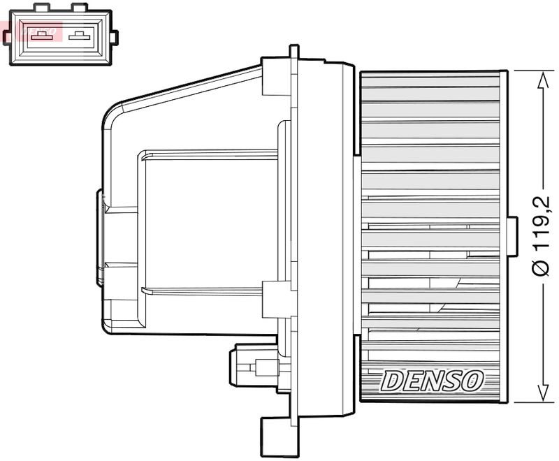 DENSO DEA33003 Interior Blower