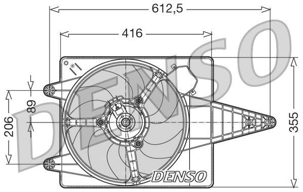 DENSO DER01004 Fan, engine cooling