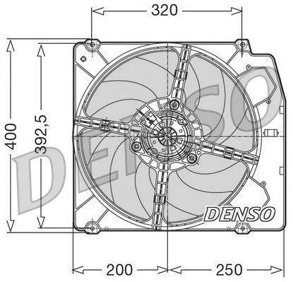 DENSO DER01005 Fan, engine cooling