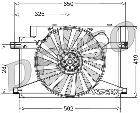 DENSO DER01006 Fan, engine cooling