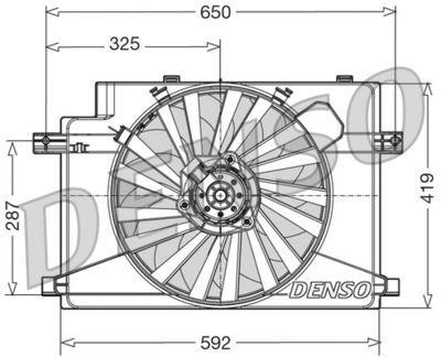 Fan, engine cooling DENSO DER01006