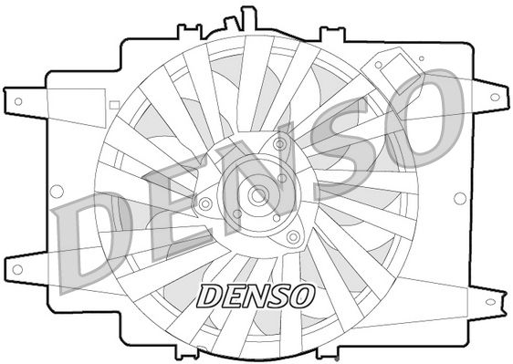 DENSO DER01008 Fan, engine cooling