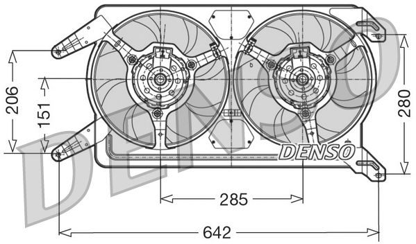 DENSO DER01012 Fan, engine cooling
