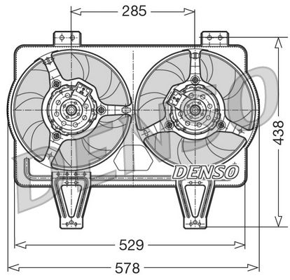 DENSO DER01016 Fan, engine cooling