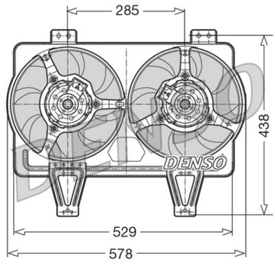 Fan, engine cooling DENSO DER01016