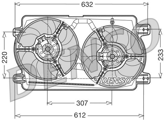 DENSO DER01018 Fan, engine cooling