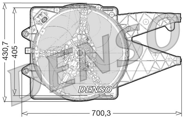 DENSO DER01020 Fan, engine cooling