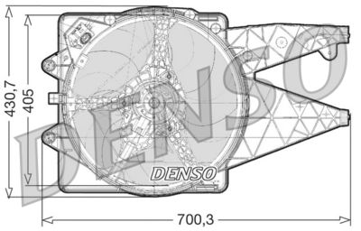 Fan, engine cooling DENSO DER01020