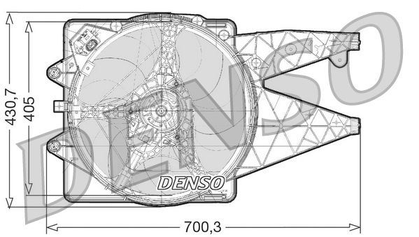 DENSO DER01021 Fan, engine cooling