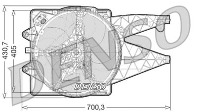 Fan, engine cooling DENSO DER01021