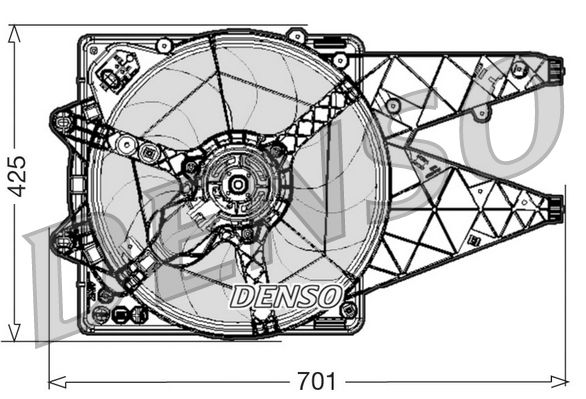 DENSO DER01030 Fan, engine cooling