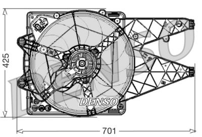 Fan, engine cooling DENSO DER01030