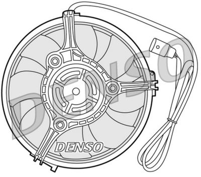 Fan, engine cooling DENSO DER02001