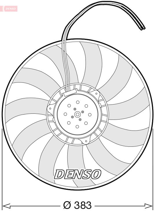 DENSO DER02007 Fan, engine cooling