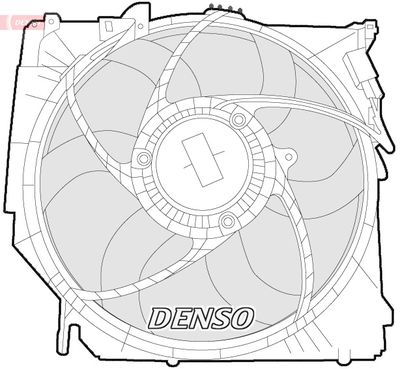Fan, engine cooling DENSO DER05005