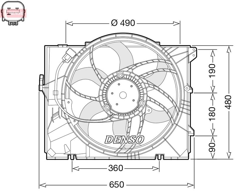 DENSO DER05011 Fan, engine cooling