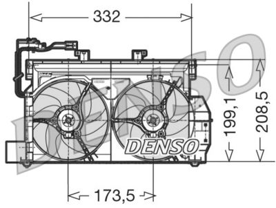 Fan, engine cooling DENSO DER07001