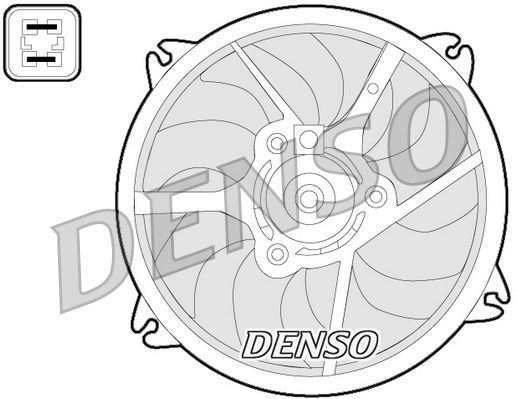 DENSO DER07006 Fan, engine cooling