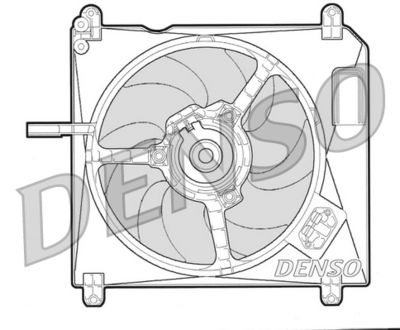 Fan, engine cooling DENSO DER09002