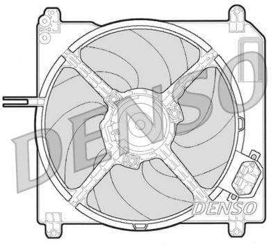 Fan, engine cooling DENSO DER09007