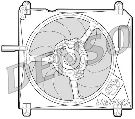 DENSO DER09010 Fan, engine cooling
