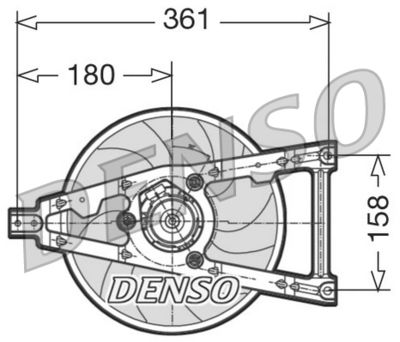 Fan, engine cooling DENSO DER09011