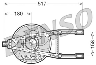 Fan, engine cooling DENSO DER09012